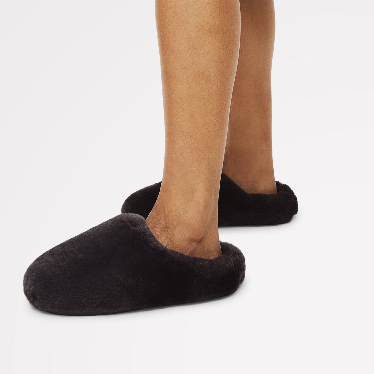 CLOUD STREET LUXE SHEARLING FLUFF MULE CHOCOLATE
