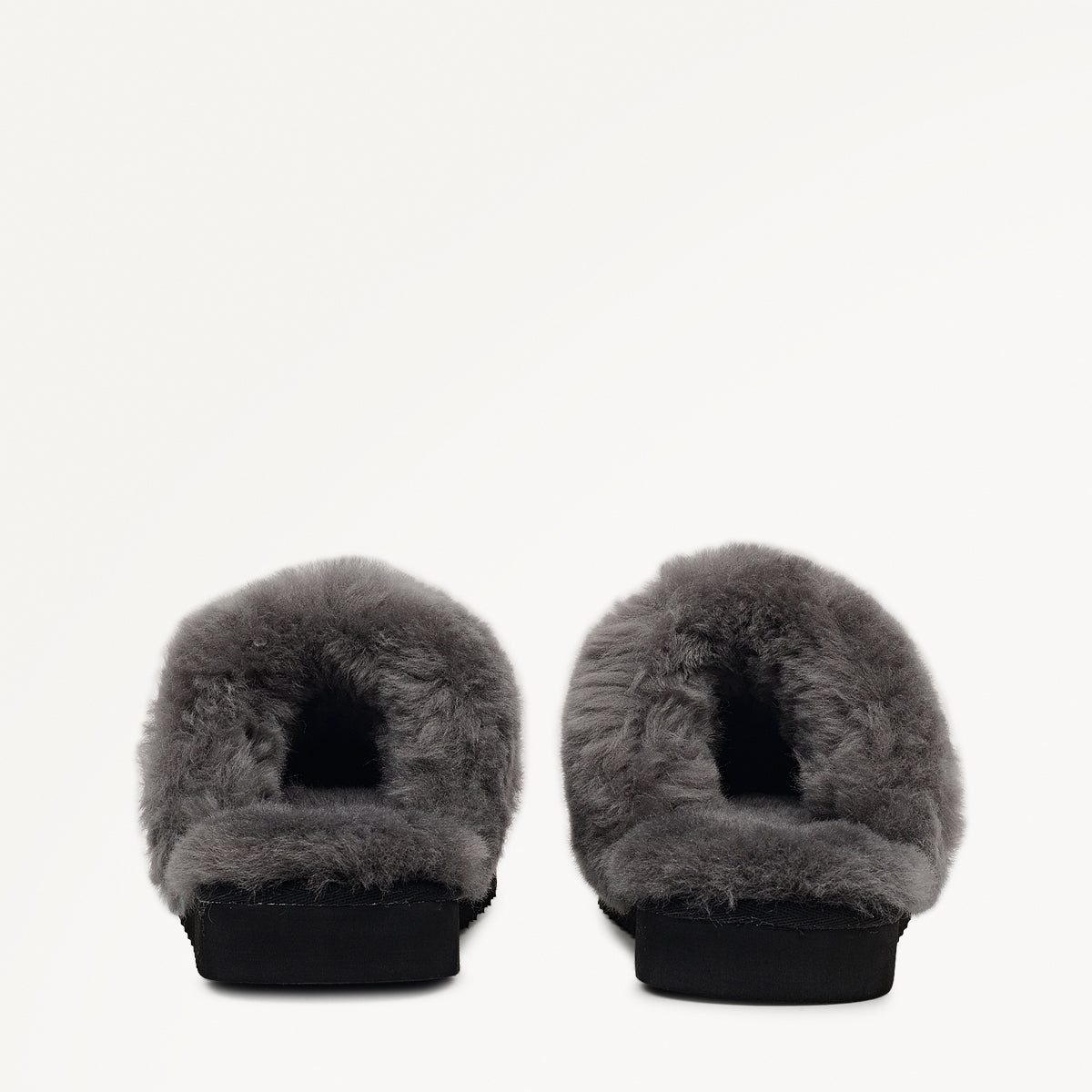 MAPLE LANE CLASSIC SHEARLING CUFF MULE BLACK