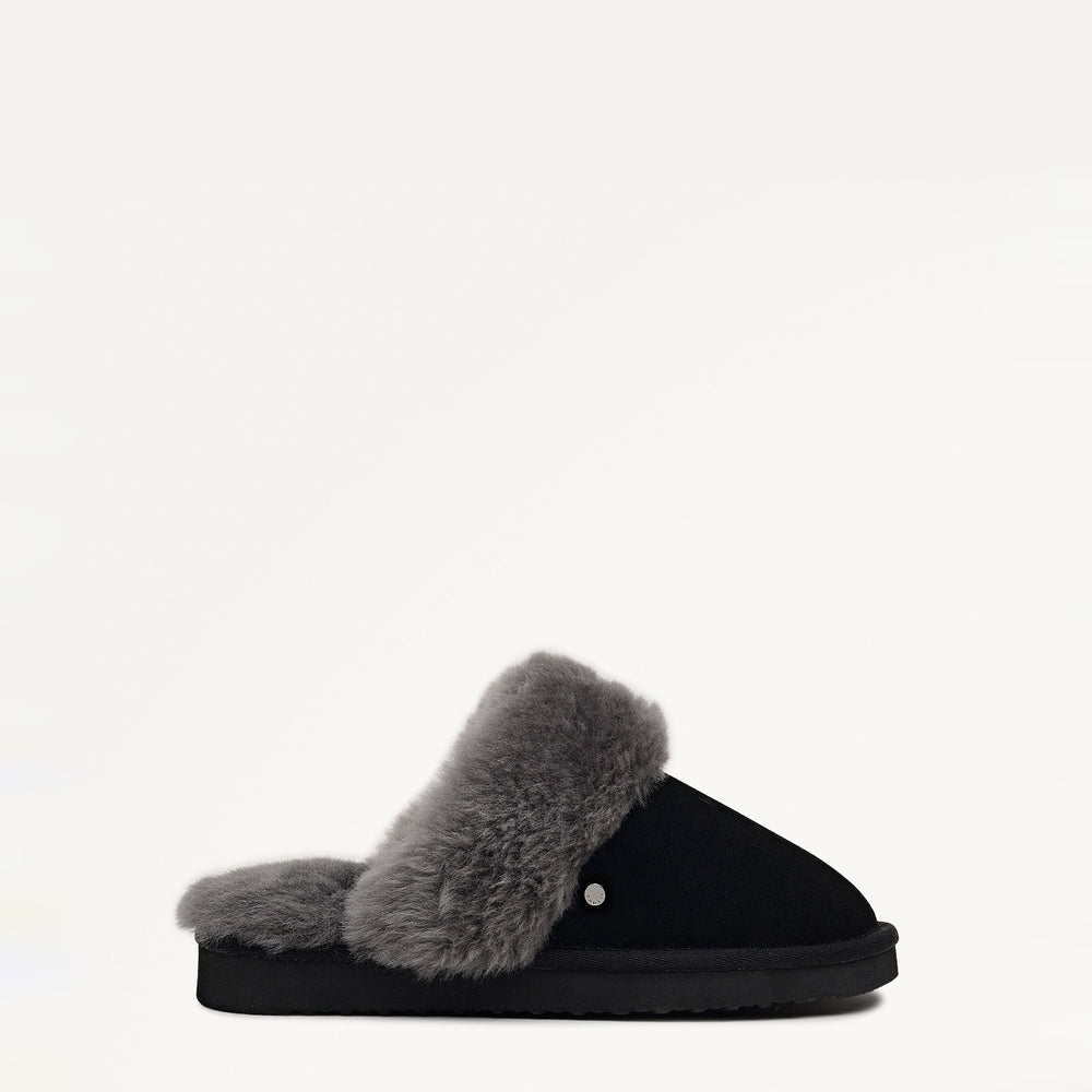 Maple Lane Classic Shearling Cuff Mule - RQE11701