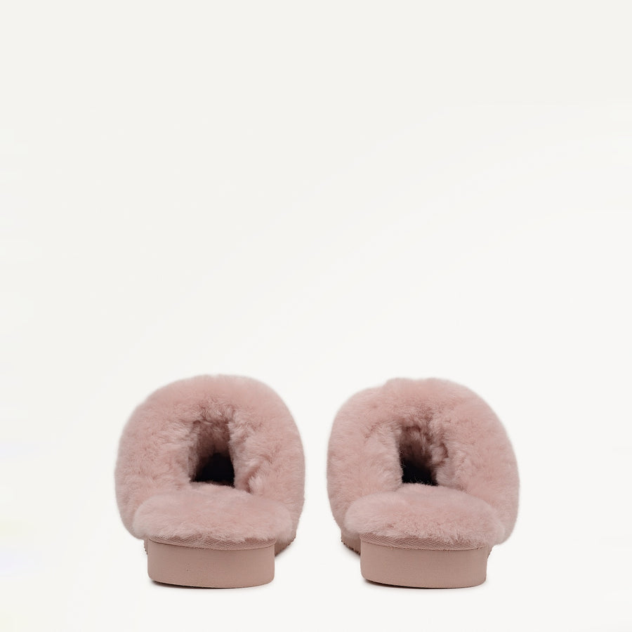 Maple Lane Classic Shearling Cuff Mule Pink - 112564