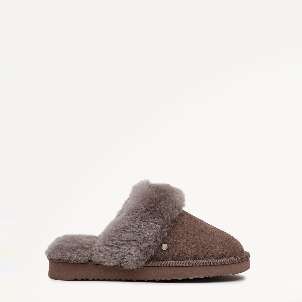 Maple Lane Classic Shearling Cuff Mule Mink - 112565