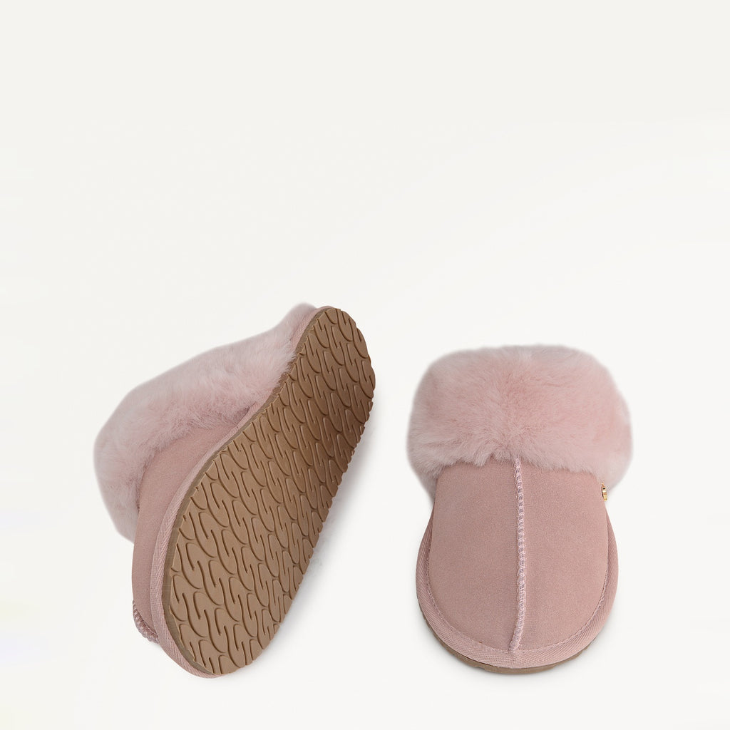 Chelsea Creek Seam Shearling Cuff Mule Pink - 112567