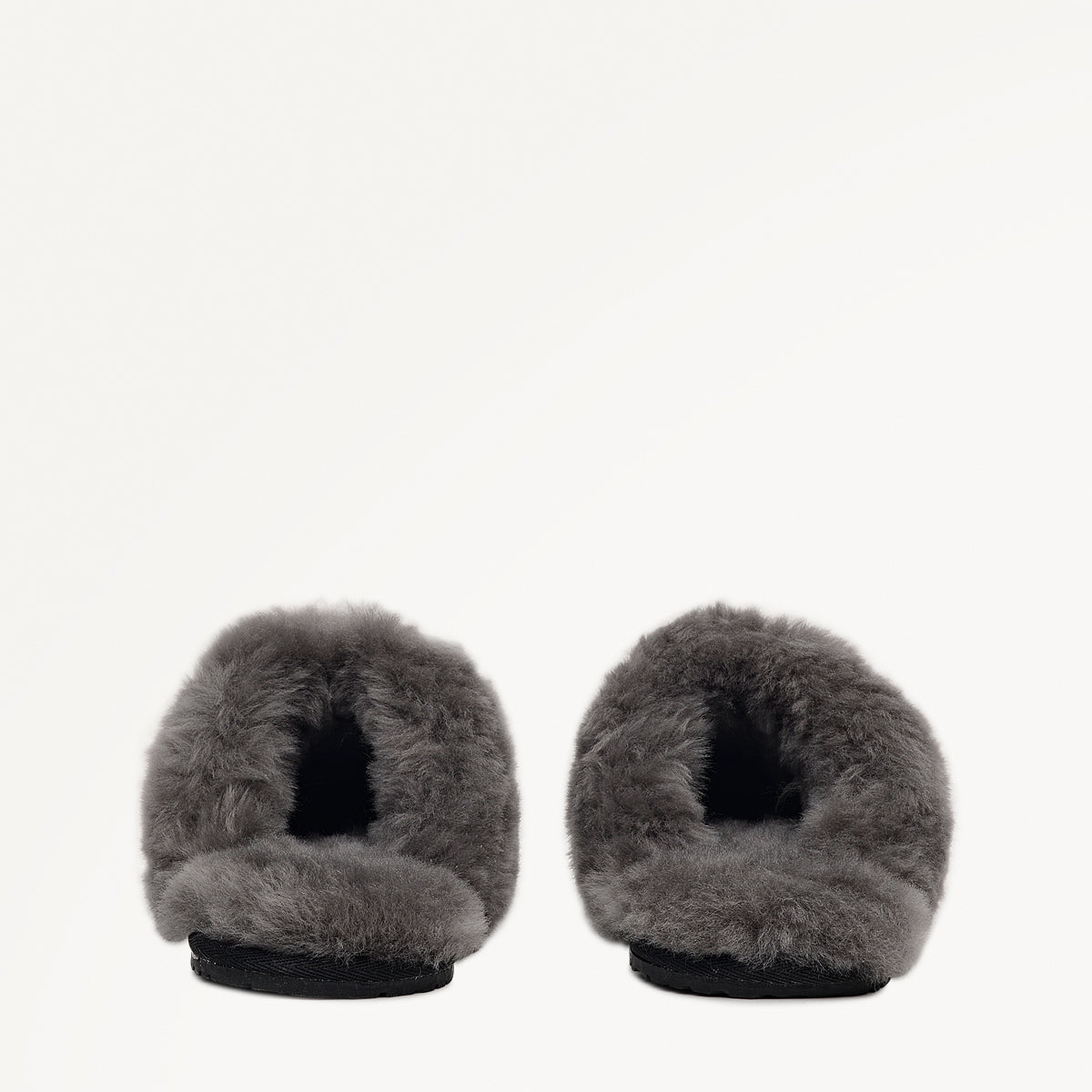 CHELSEA CREEK SEAM SHEARLING CUFF MULE BLACK