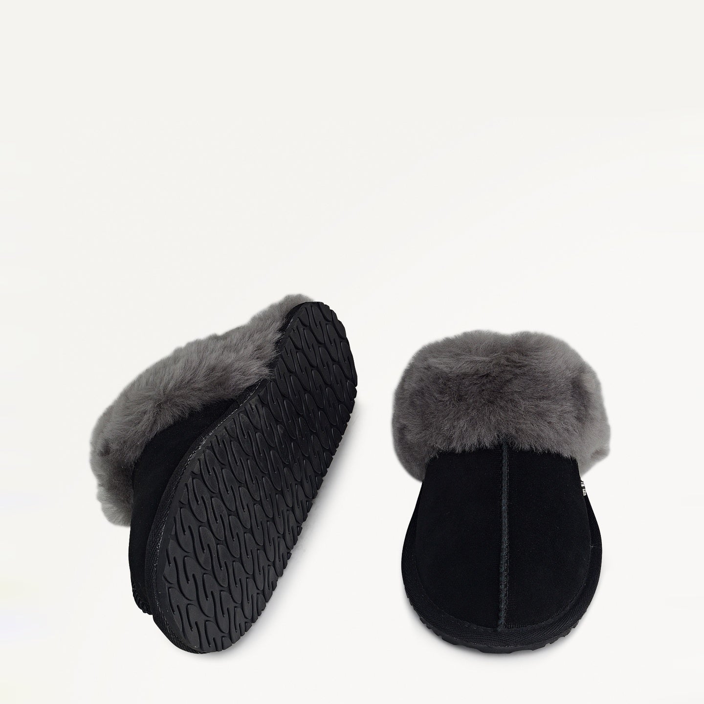 Chelsea Creek Seam Shearling Cuff Mule Black - 112568