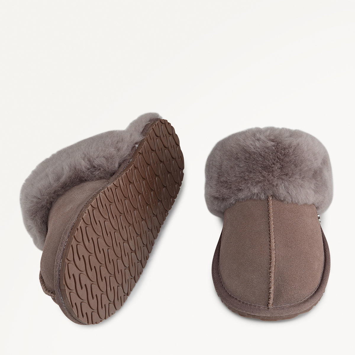 CHELSEA CREEK SEAM SHEARLING CUFF MULE MINK