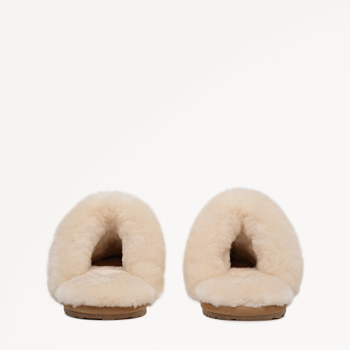 CHELSEA CREEK SEAM SHEARLING CUFF MULE TAN