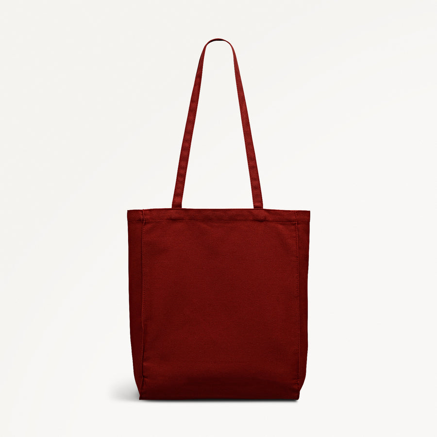 Magic Carousel Fabric Small Tote in Carmine - 112574