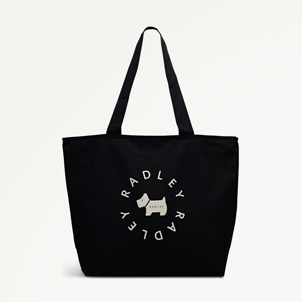 Radley In The Round Fabric Large Ziptop Tote in Black - 112575