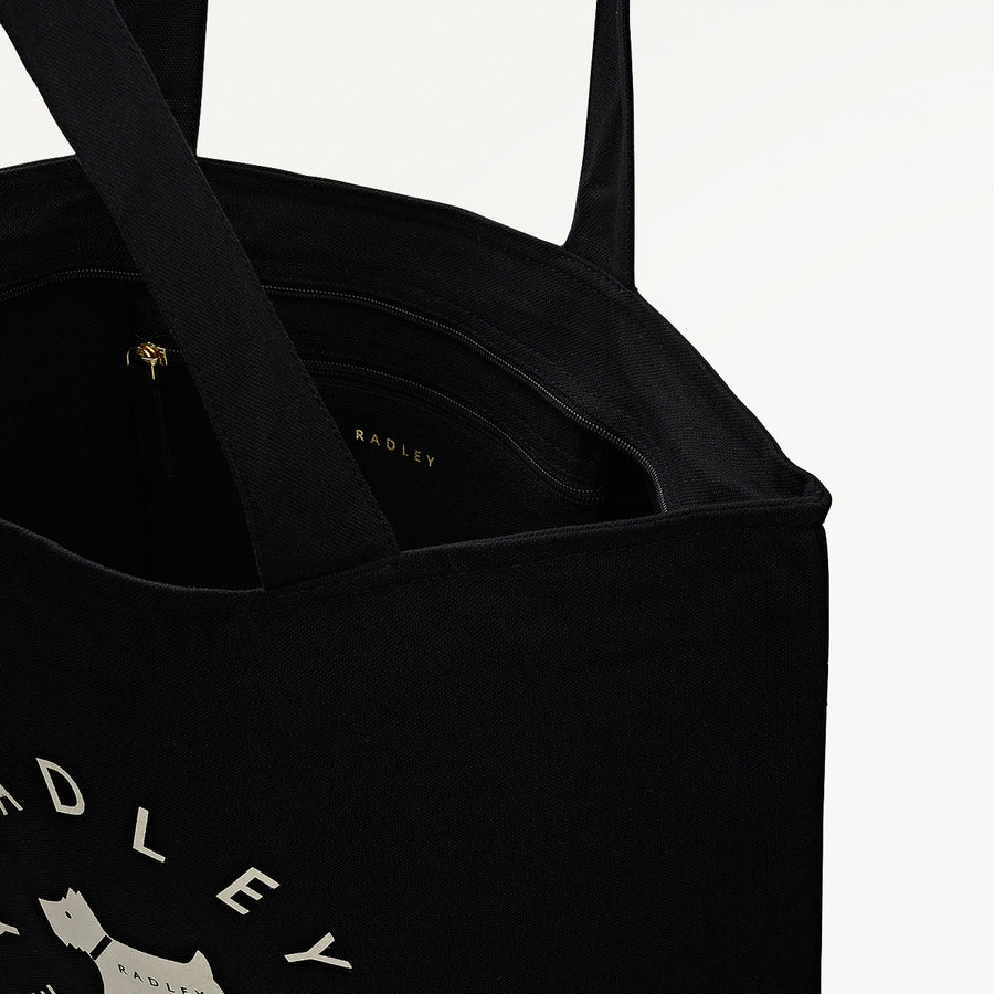 Radley In The Round Fabric Large Ziptop Tote in Black - 112575