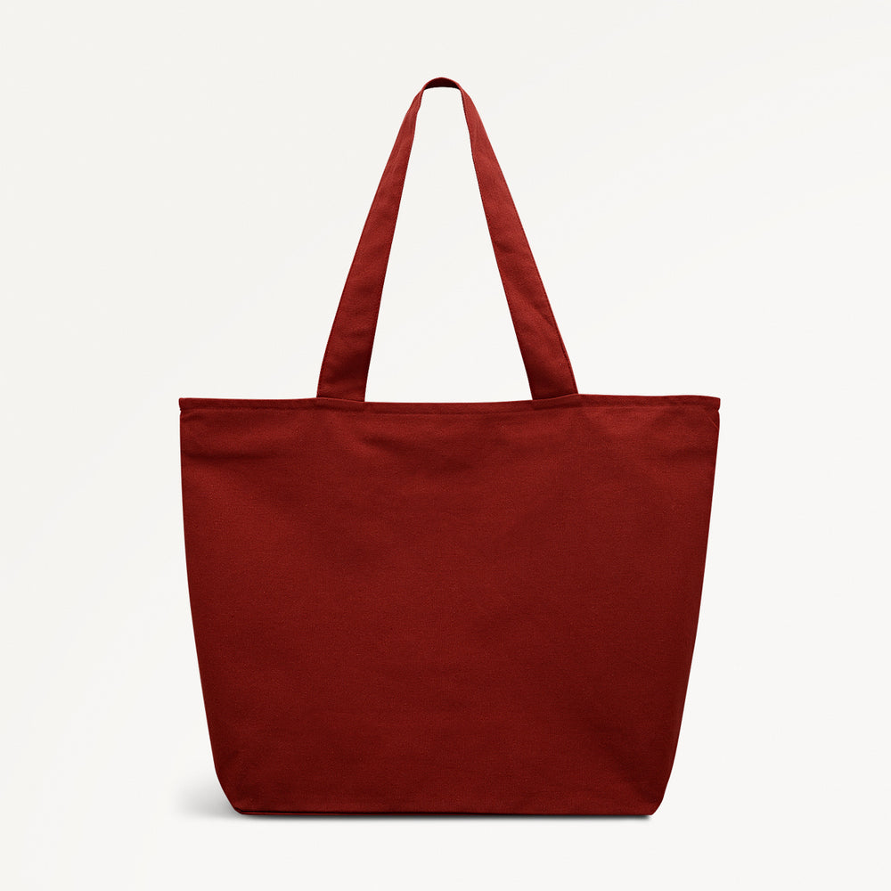Radley In The Round Fabric Large Ziptop Tote in Carmine - 112576