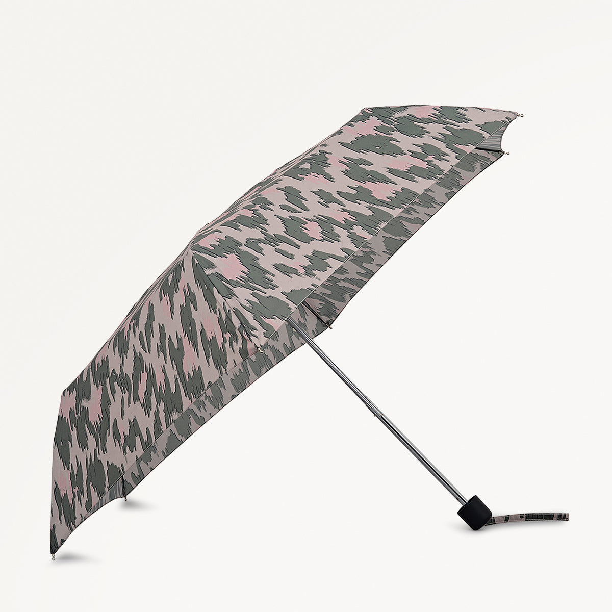 Abstract Animal Fabric Superlite Responsible Umbrella in Hunter Green - 112578
