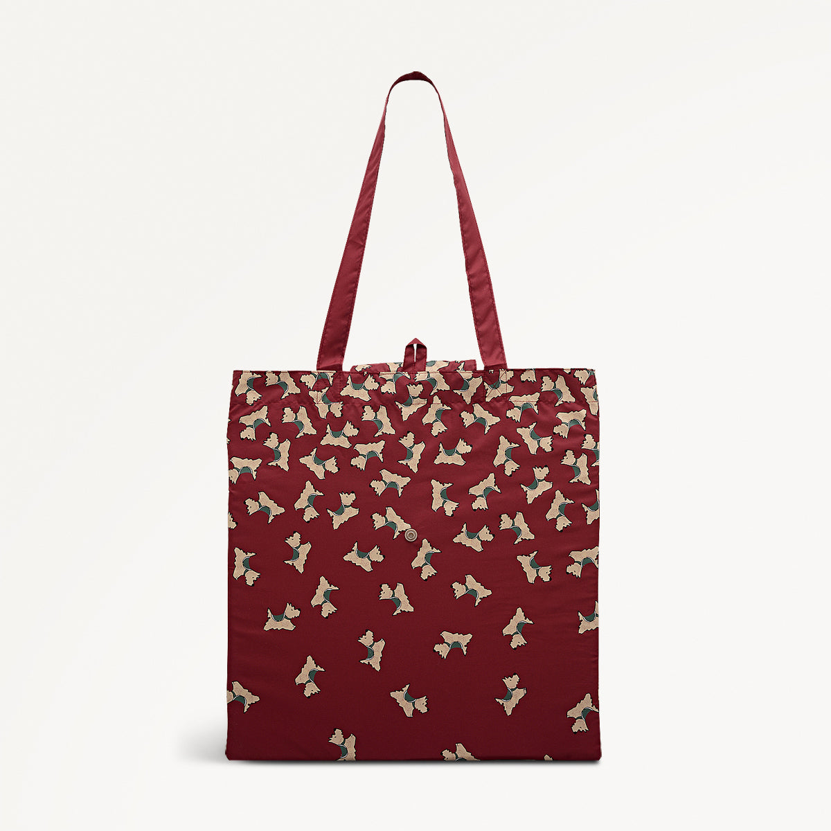 Cascading Dog Fabric Responsible Foldaway in Carmine - 112581
