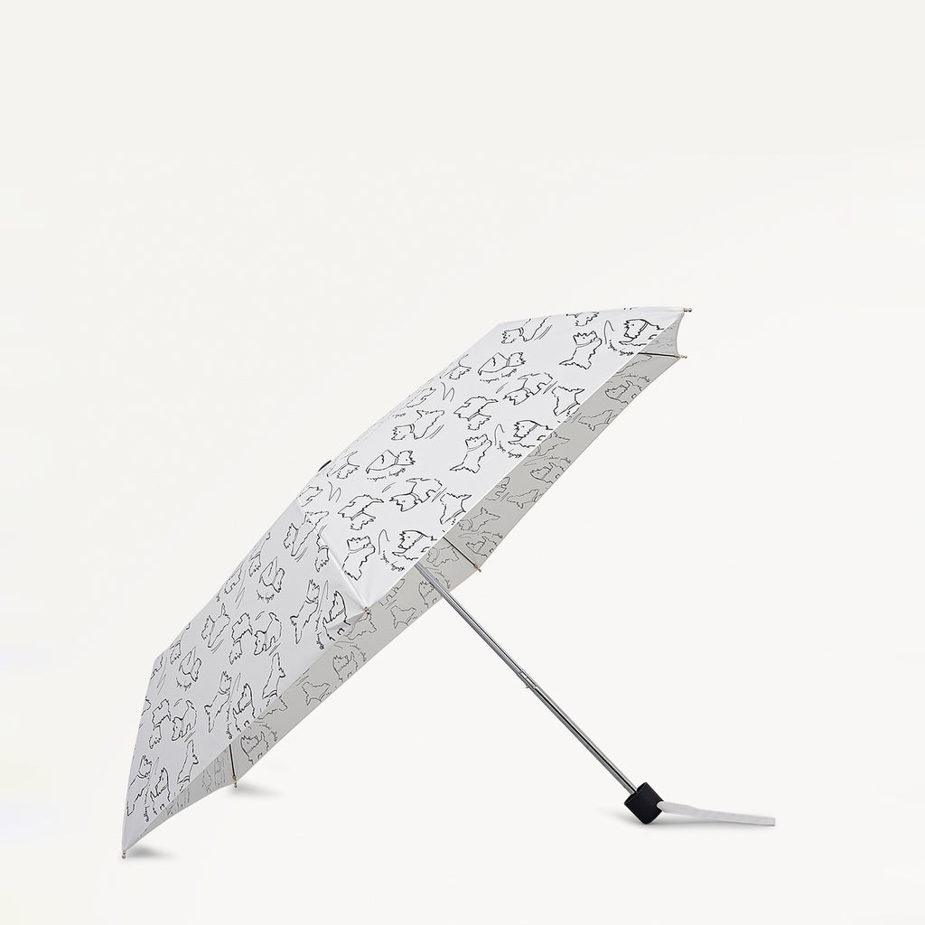 Sketch Street Fabric Superlite Responsible Umbrella in Chalk - 112582