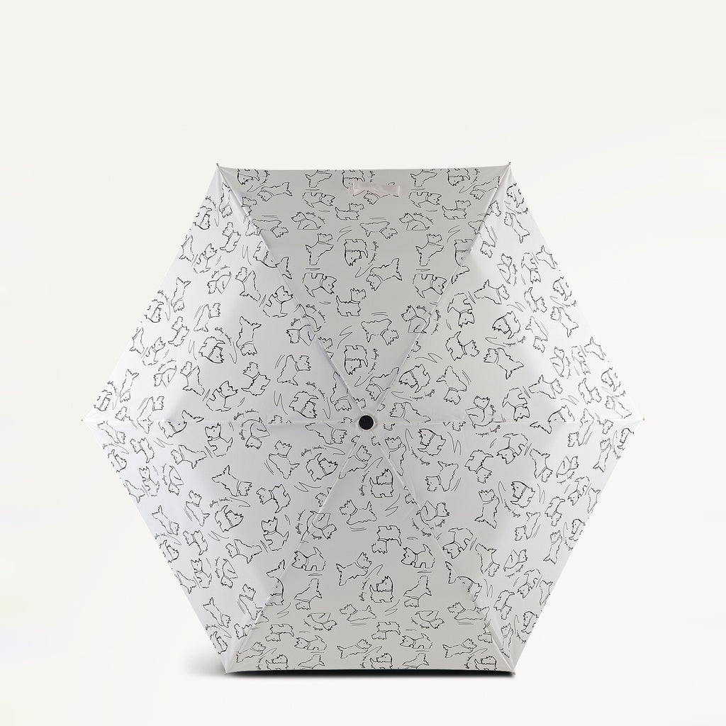 Sketch Street Fabric Superlite Responsible Umbrella in Chalk - 112582