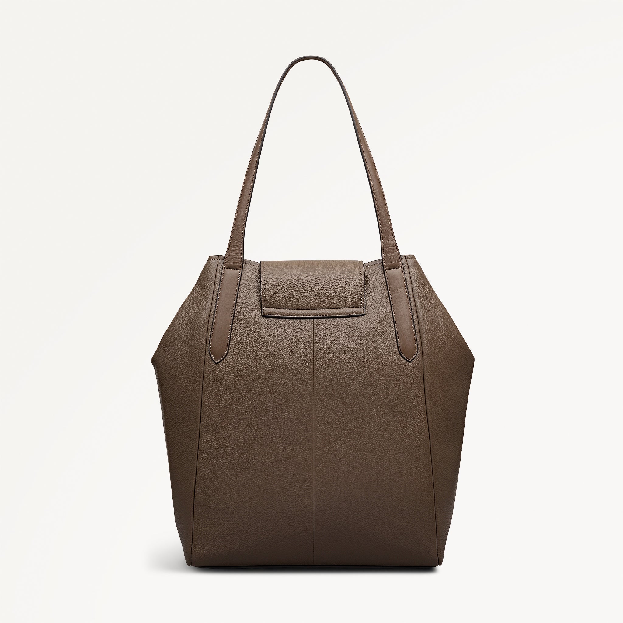 KNIGHTSBRIDGE COURT LARGE FLAPOVER TOTE COFFEE