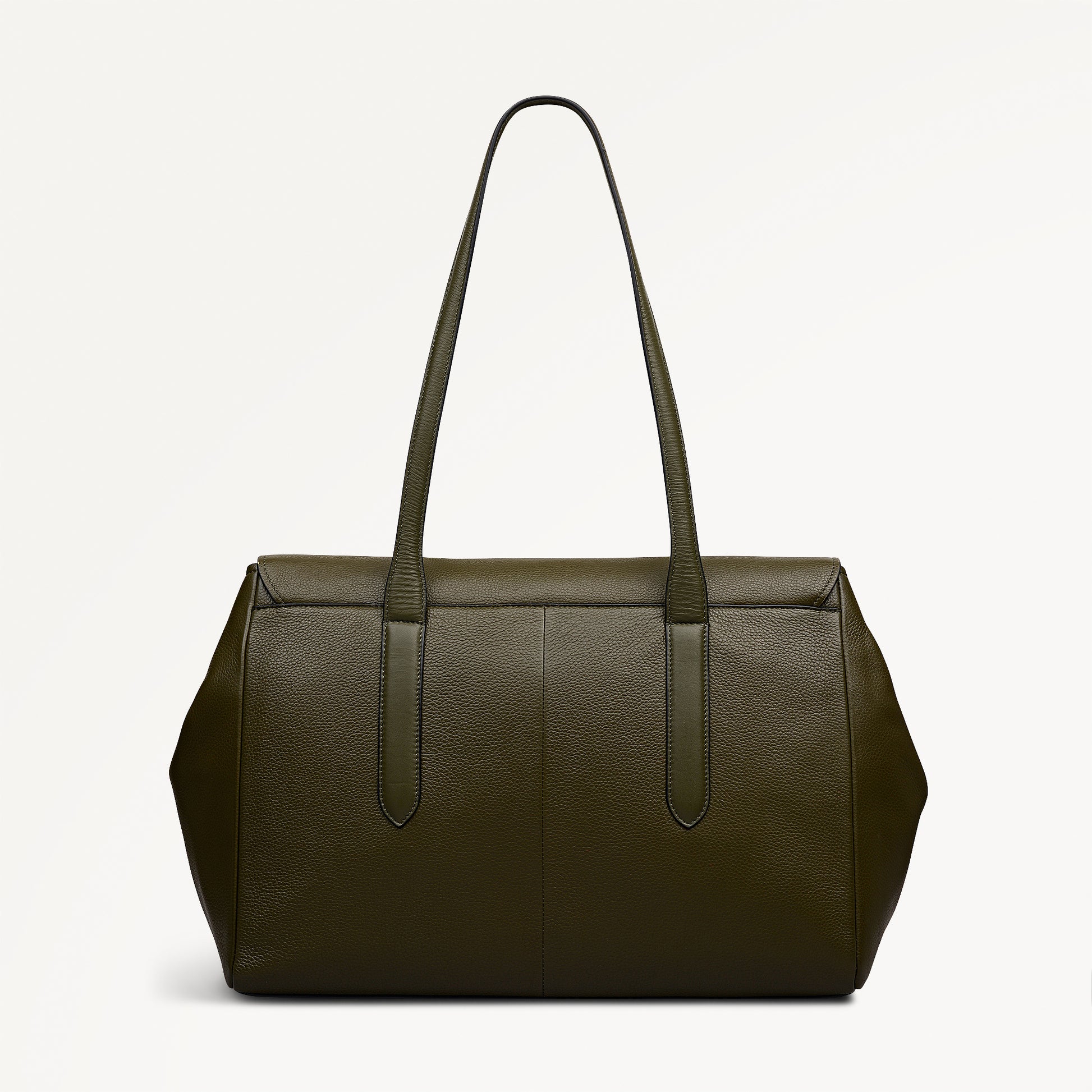 Mayfair Lane Leather Large Flapover Shoulder Bag in Pine Needle - 112603