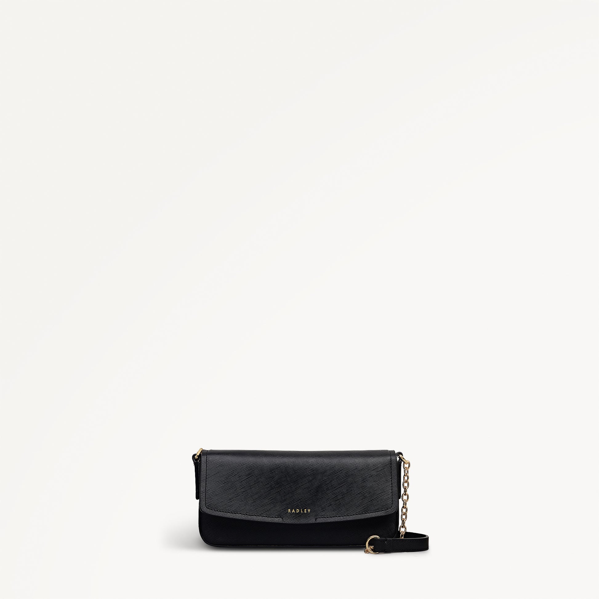 Crosby Alley Leather Large Phone Cross Body Bag in Black - 112642