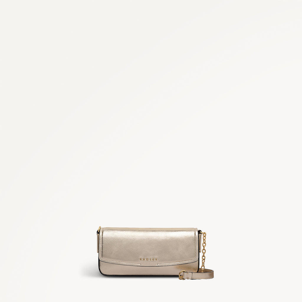Crosby Alley Leather Large Phone Cross Body Bag in Olive Gold - 112644