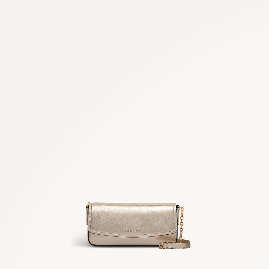 Crosby Alley Leather Large Phone Cross Body Bag in Olive Gold - 112644