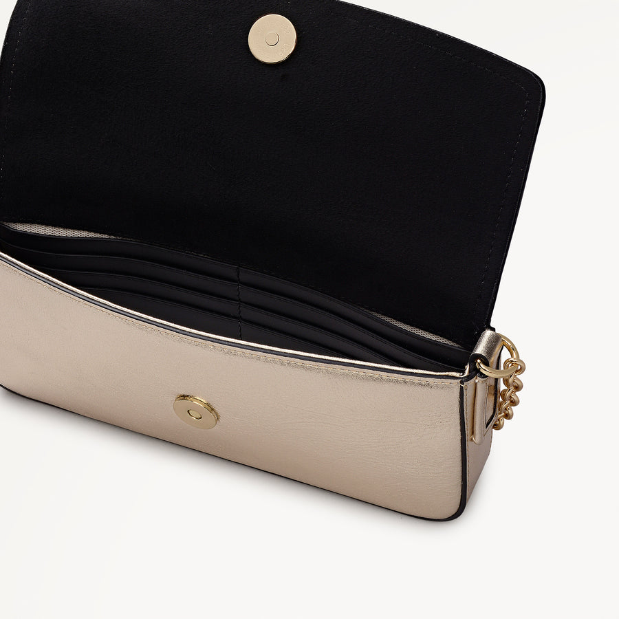 Crosby Alley Leather Large Phone Cross Body Bag in Olive Gold - 112644