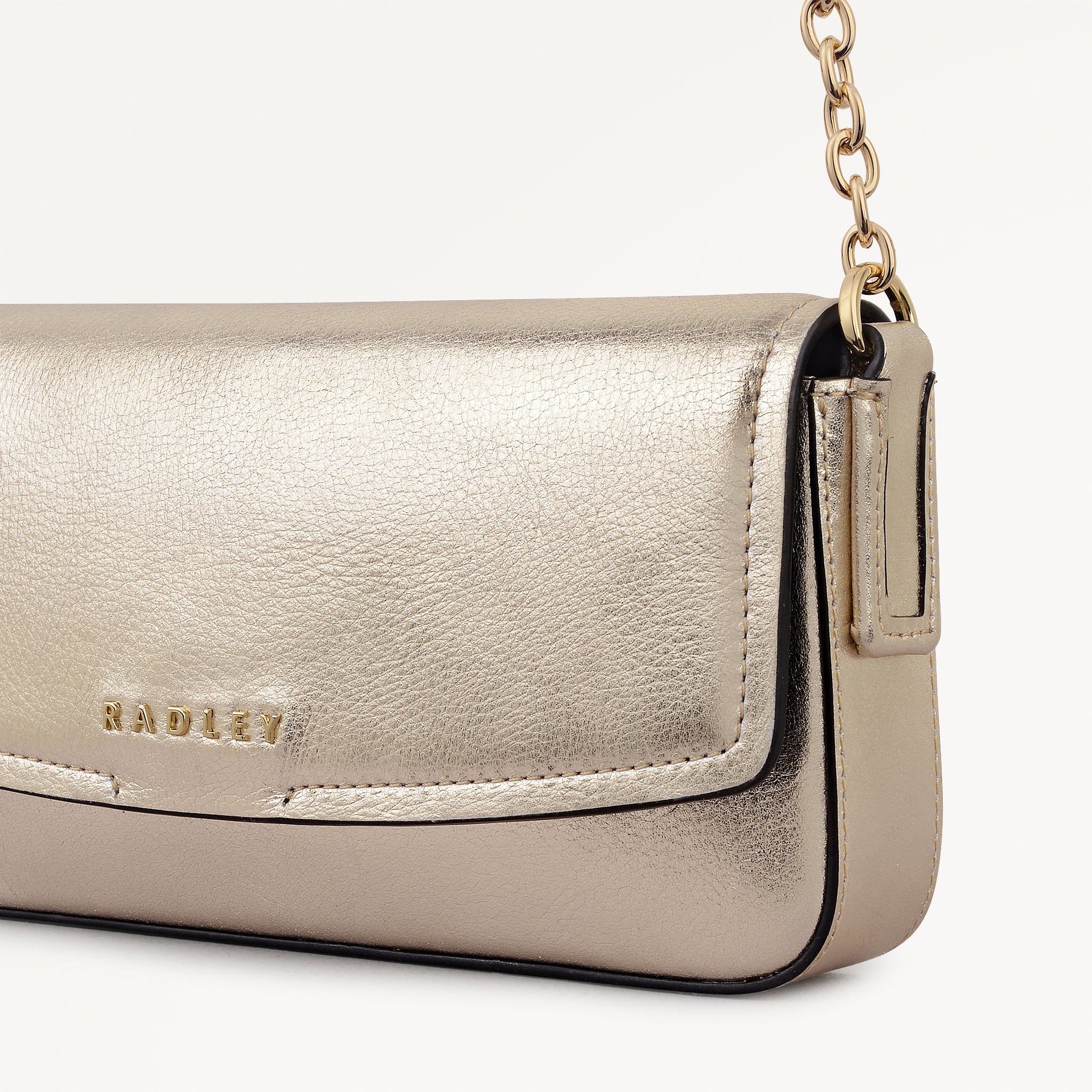 Crosby Alley Leather Large Phone Cross Body Bag in Olive Gold - 112644