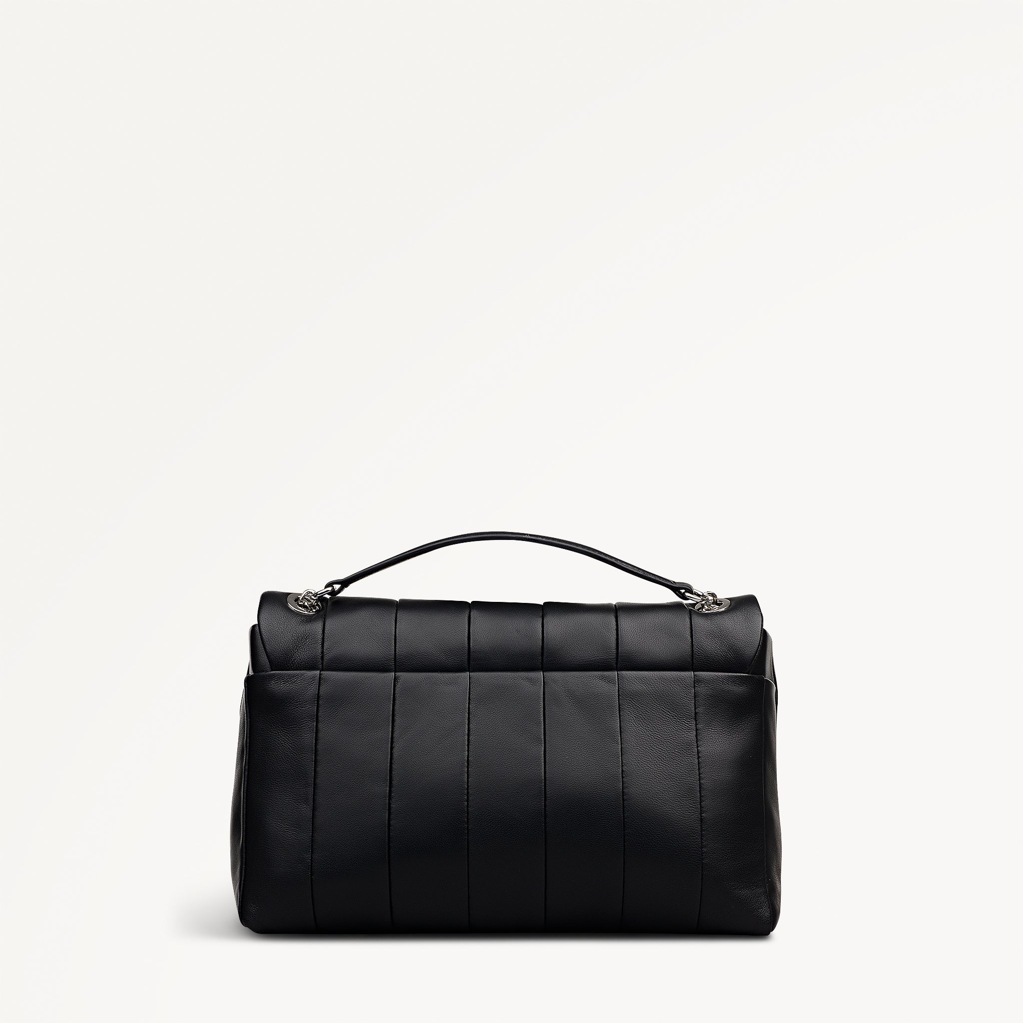 Burton Way Leather Small Flapover Cross Body Bag in Black - 112652