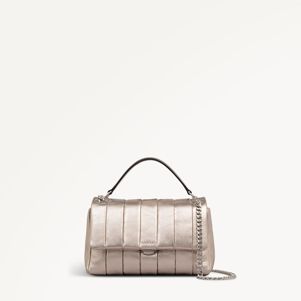 Burton Way - Metallic Small Flapover Cross Body Bag - OHE20703