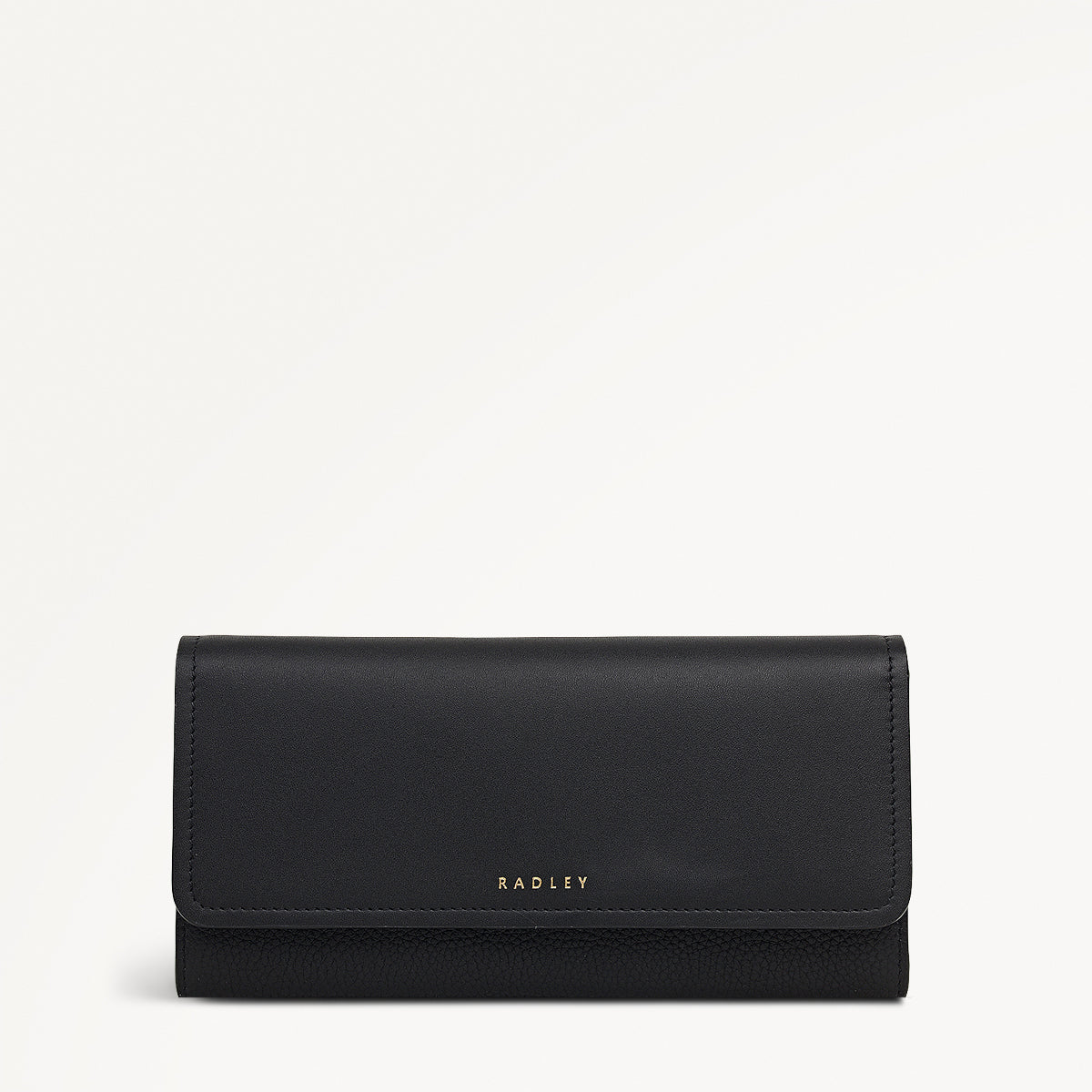 Mayfair Lane Leather Large Flapover Wallet in Black - 112679