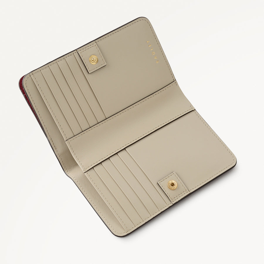 Mayfair Lane Leather Medium Bifold Wallet in Carmine - 112683