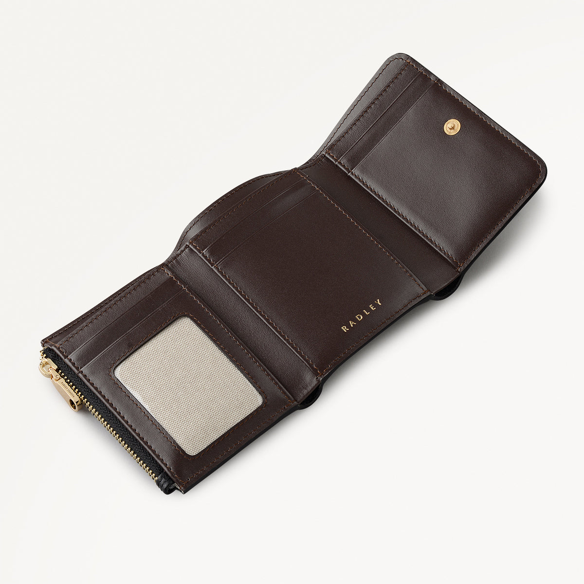 Mayfair Lane Leather Small Trifold Wallet in Black - 112684