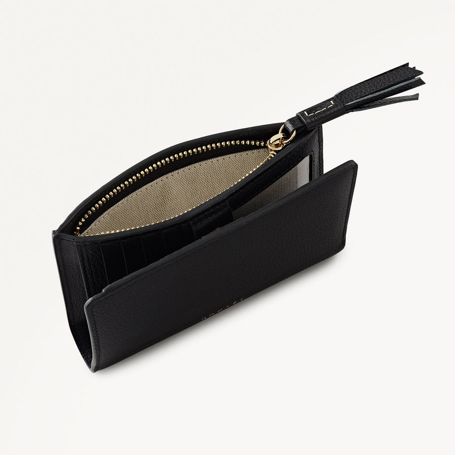 Fountain Mews Leather Medium Bifold Wallet in Black - 112687