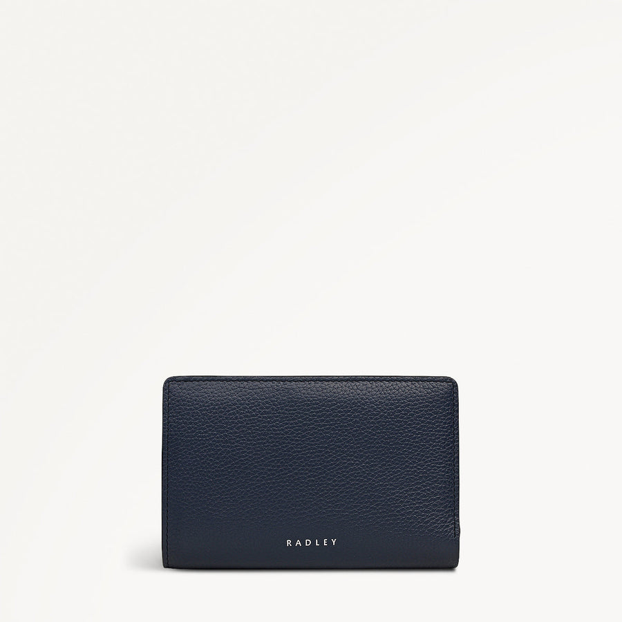 Fountain Mews Leather Medium Bifold Wallet in Ink - 112688