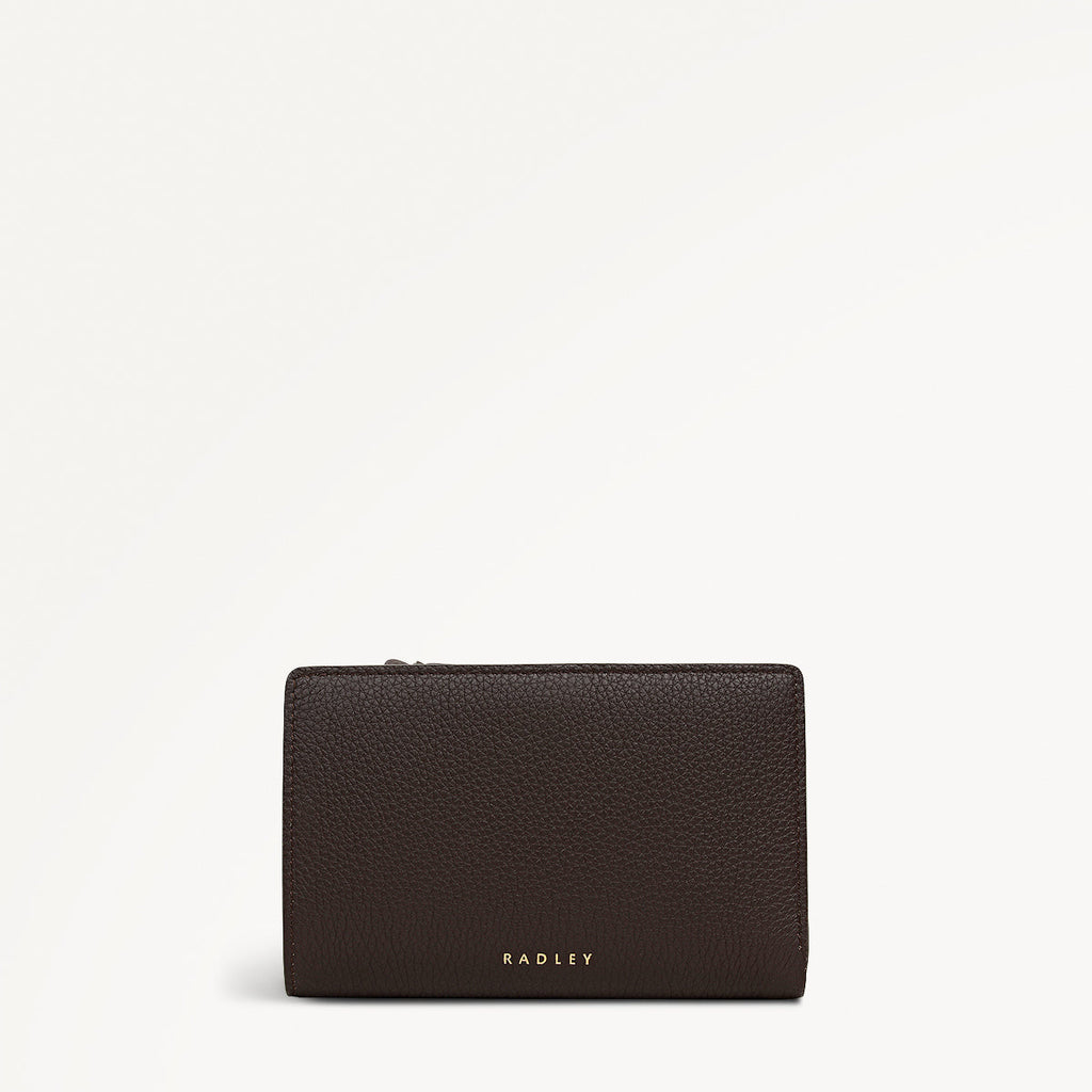 Fountain Mews Leather Medium Bifold Wallet in Dark Oak - 112689