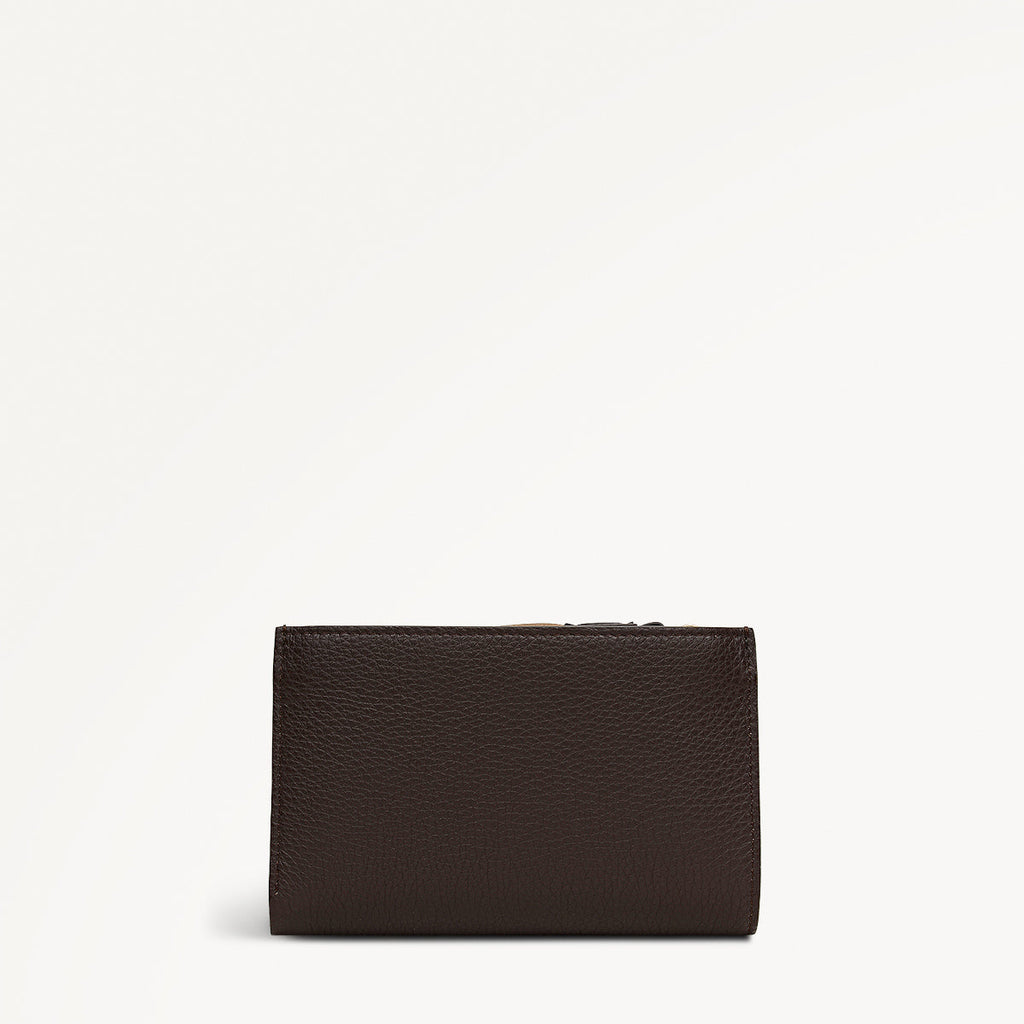 Fountain Mews Leather Medium Bifold Wallet in Dark Oak - 112689