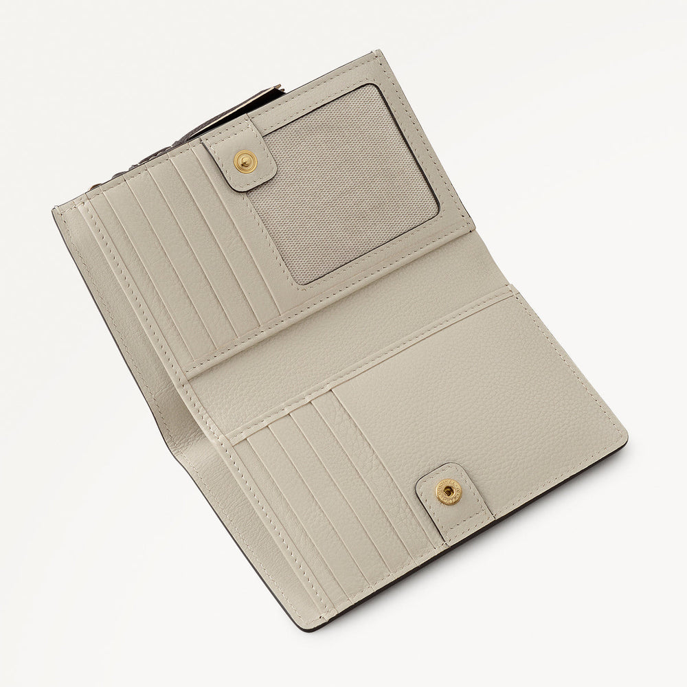 Fountain Mews Leather Medium Bifold Wallet in Dark Oak - 112689