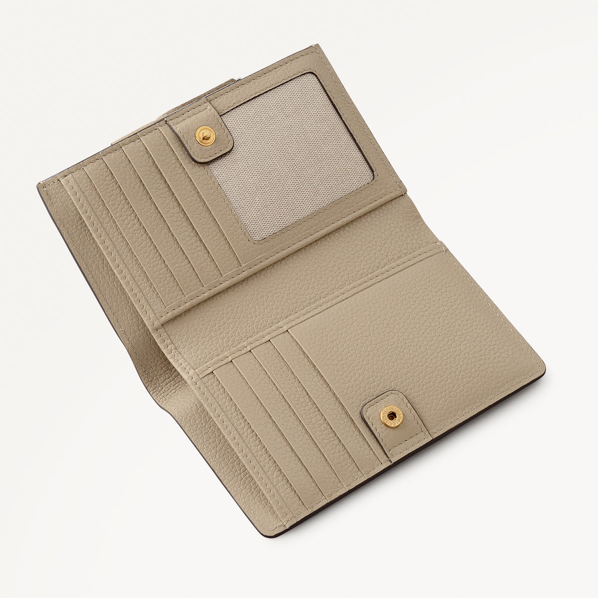 Fountain Mews Leather Medium Bifold Wallet in Porcini - 112690