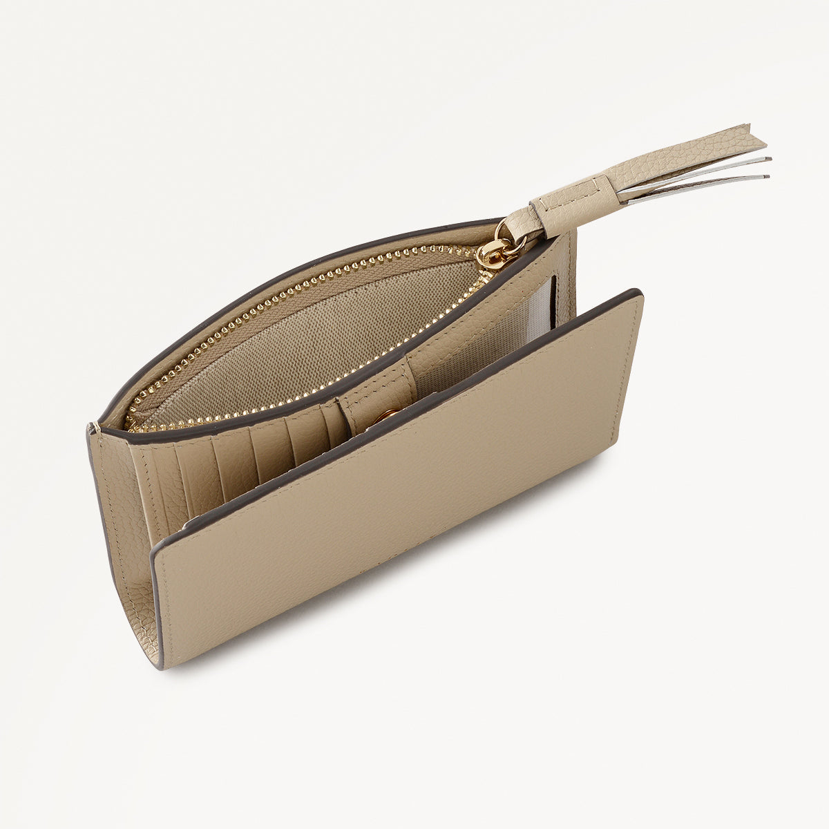 Fountain Mews Leather Medium Bifold Wallet in Porcini - 112690