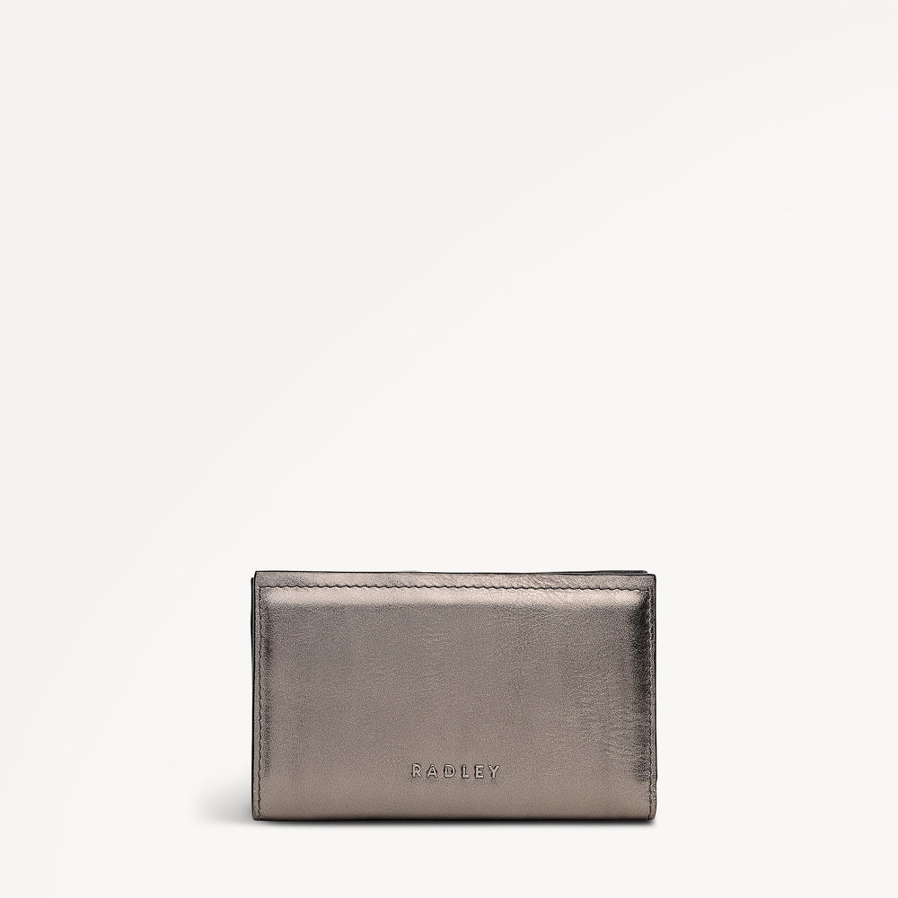 Crosby Alley Leather Medium Bifold Wallet in Gun Metal - 112703