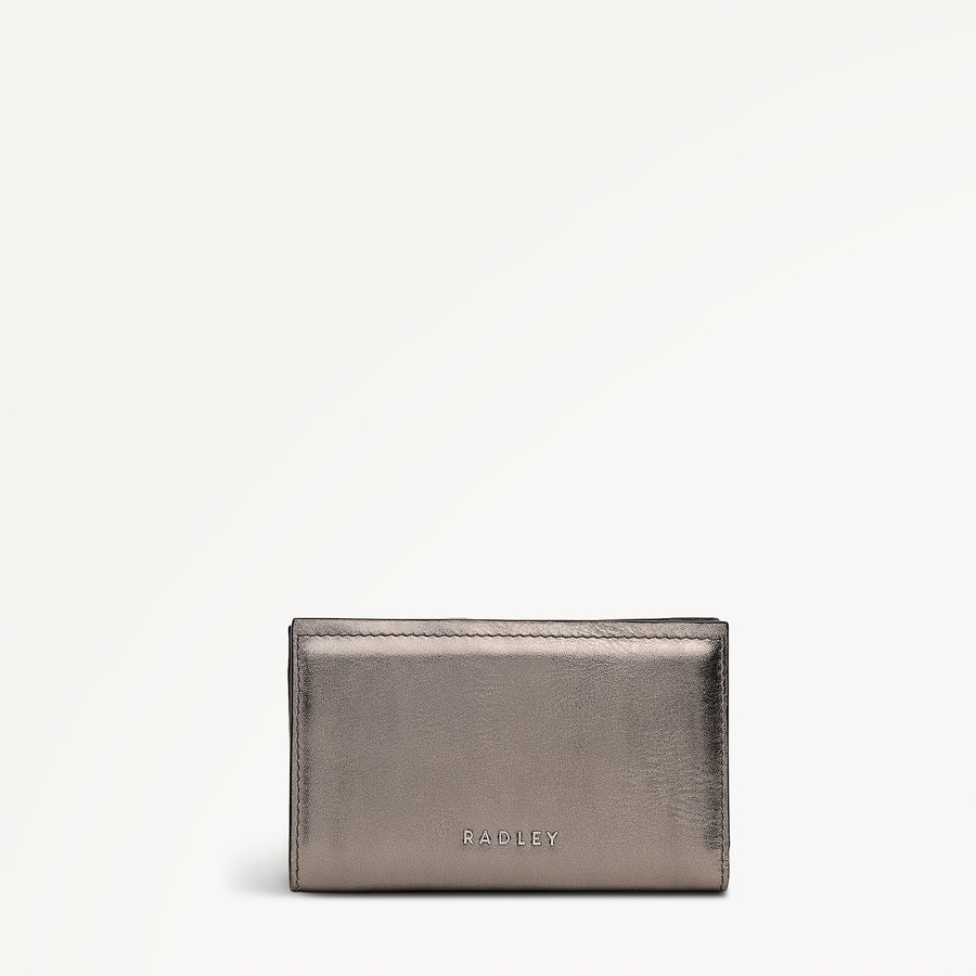 Crosby Alley Leather Medium Bifold Wallet in Gun Metal - 112703