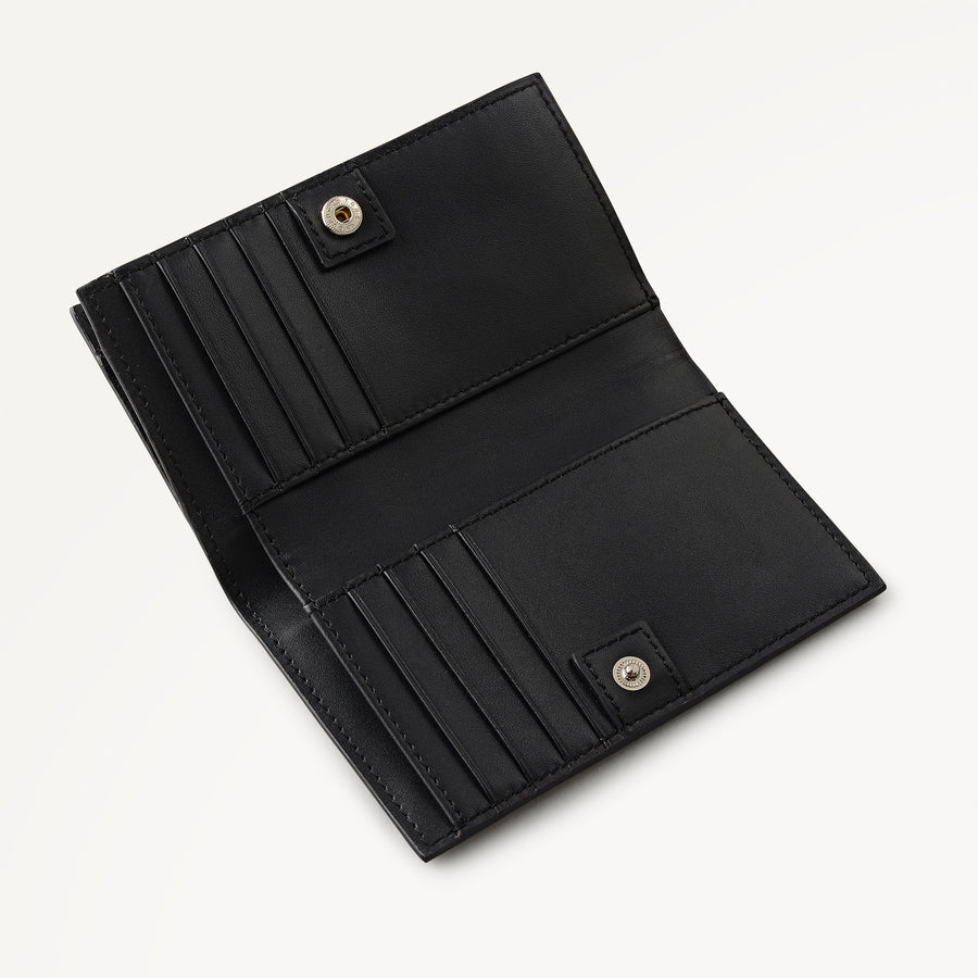 Crosby Alley Leather Medium Bifold Wallet in Gun Metal - 112703