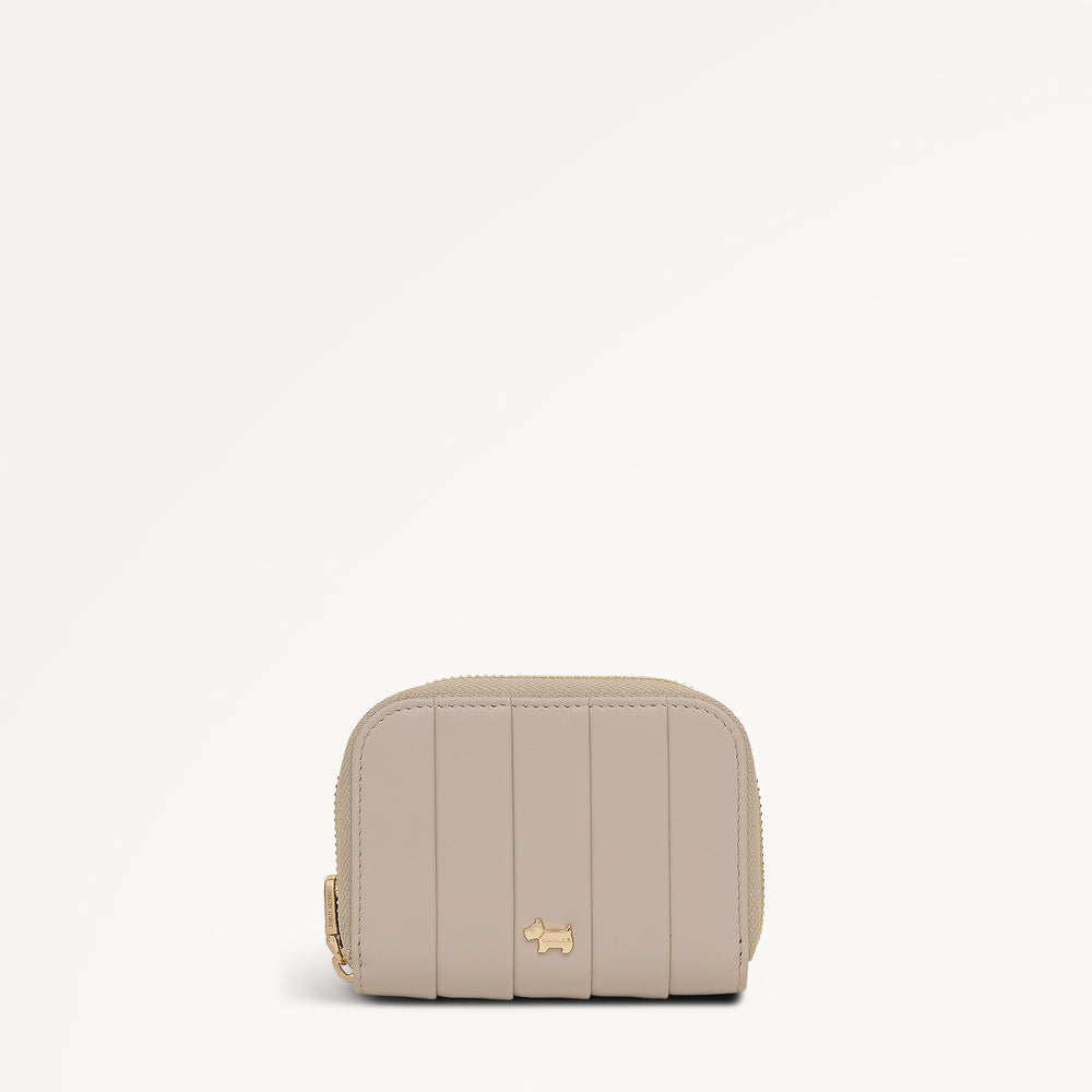 Burton Way Leather Small Zip Around Wallet in Porcini - 112705