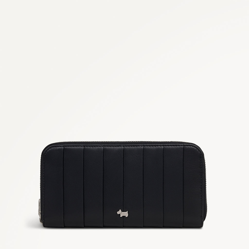 Burton Way Large Zip Around Wallet in Black - 112707