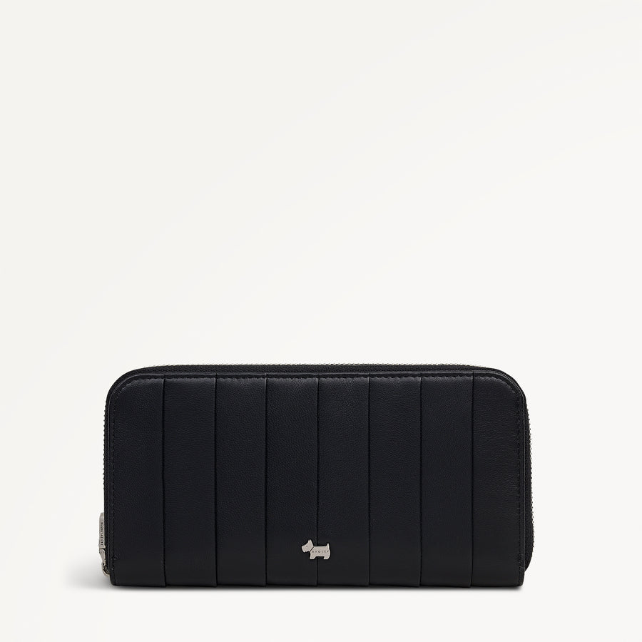 Burton Way Large Zip Around Wallet in Black - 112707