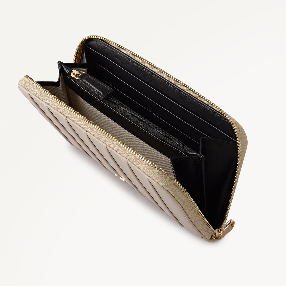 Burton Way Large Zip Around Wallet in Porcini - 112708