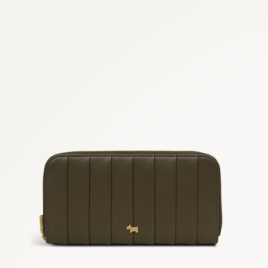 Burton Way Large Zip Around Wallet in Pine Needle - 112709