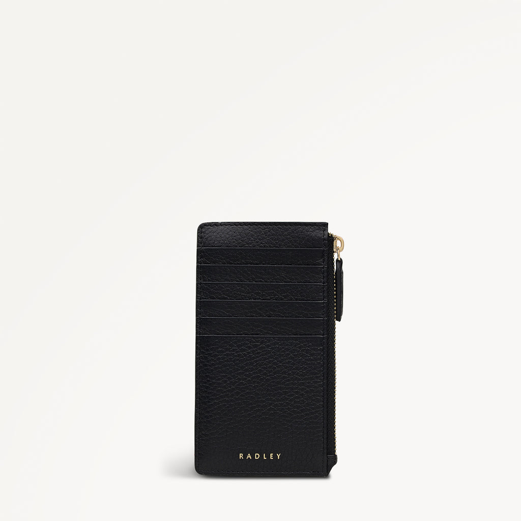 Elm Avenue Leather Medium Ziptop Coin Purse in Black - 112711
