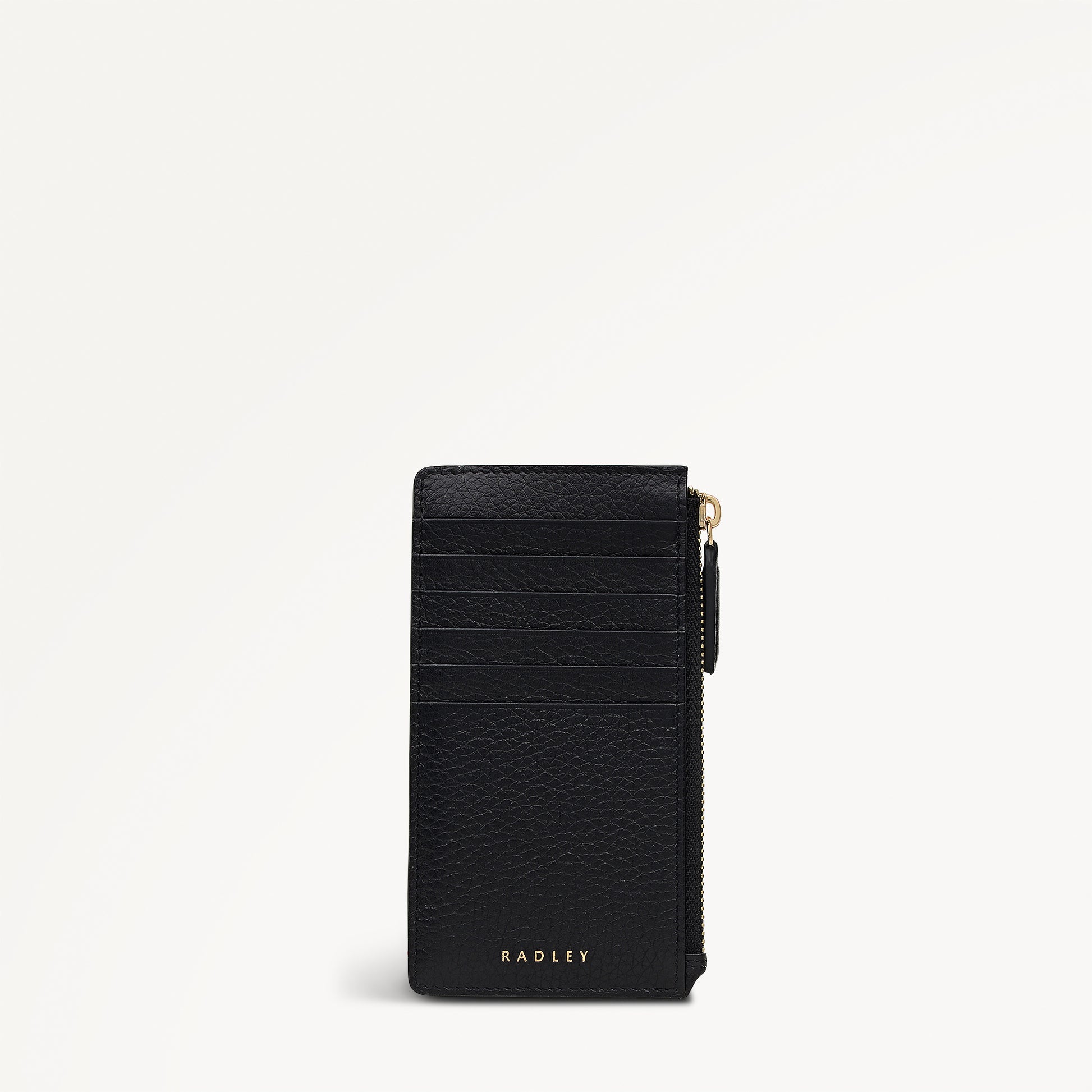 Elm Avenue Leather Medium Ziptop Coin Purse in Black - 112711