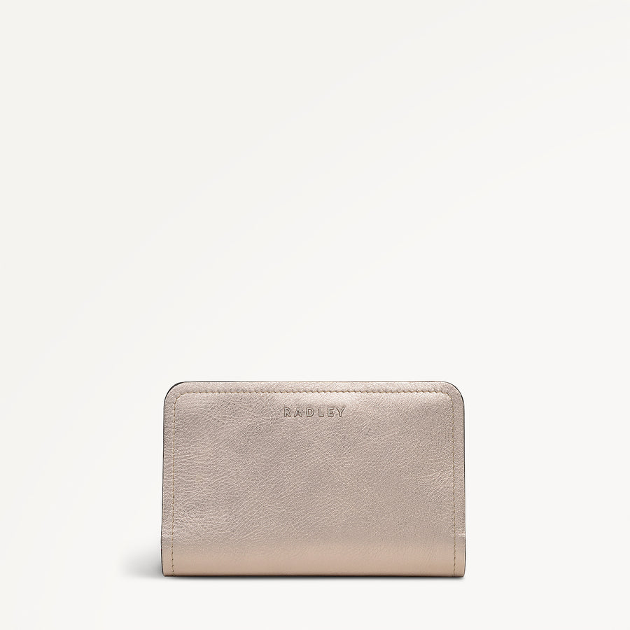 Elm Avenue Leather Medium Bifold Wallet in Pyrite - 112715