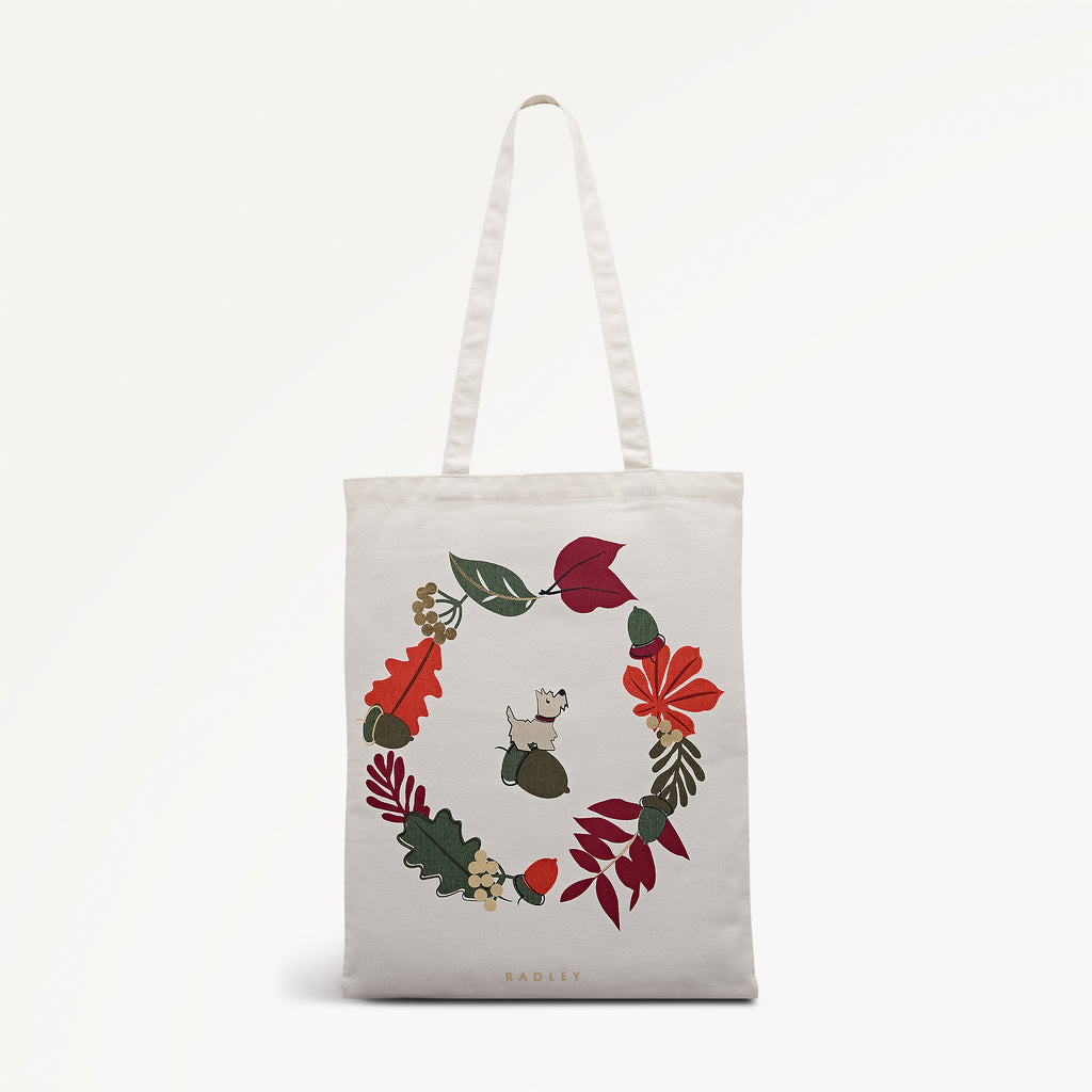 Acorntopia Fabric Medium Open Top Tote in Natural - 112718