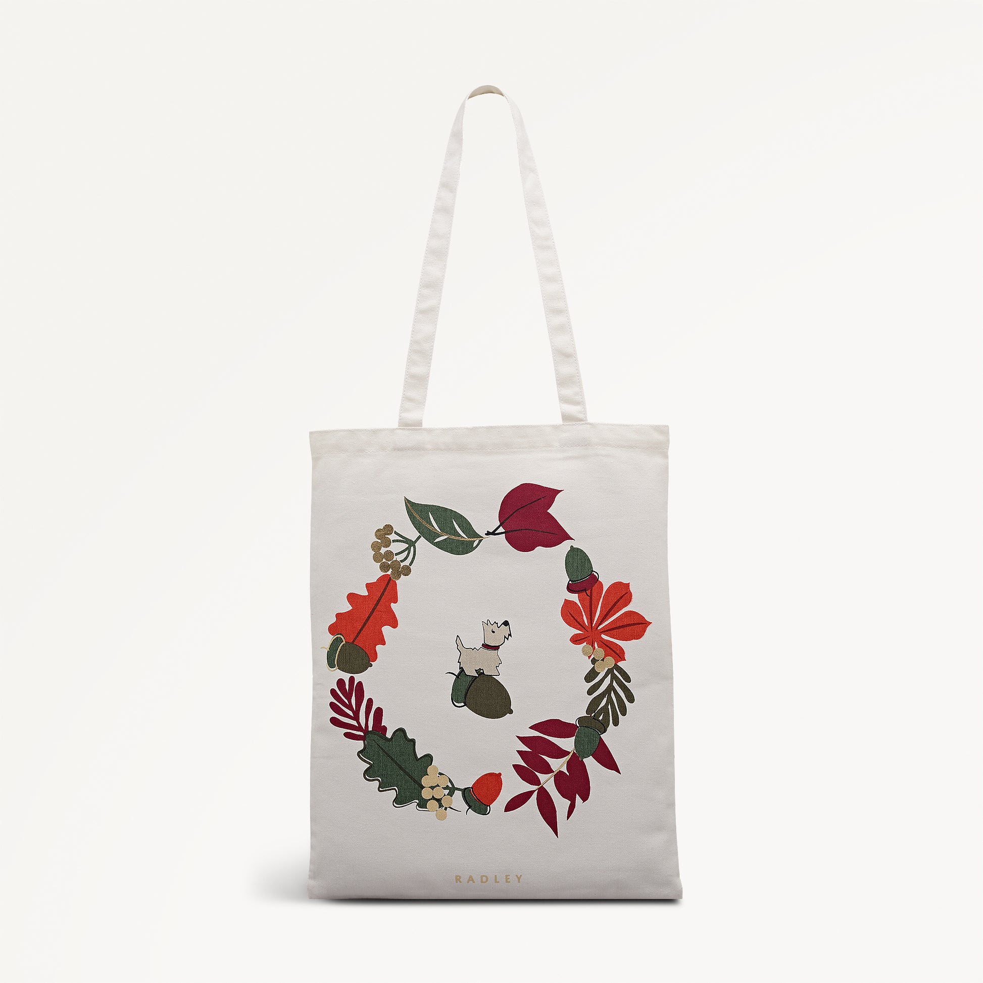 Acorntopia Fabric Medium Open Top Tote in Natural - 112718